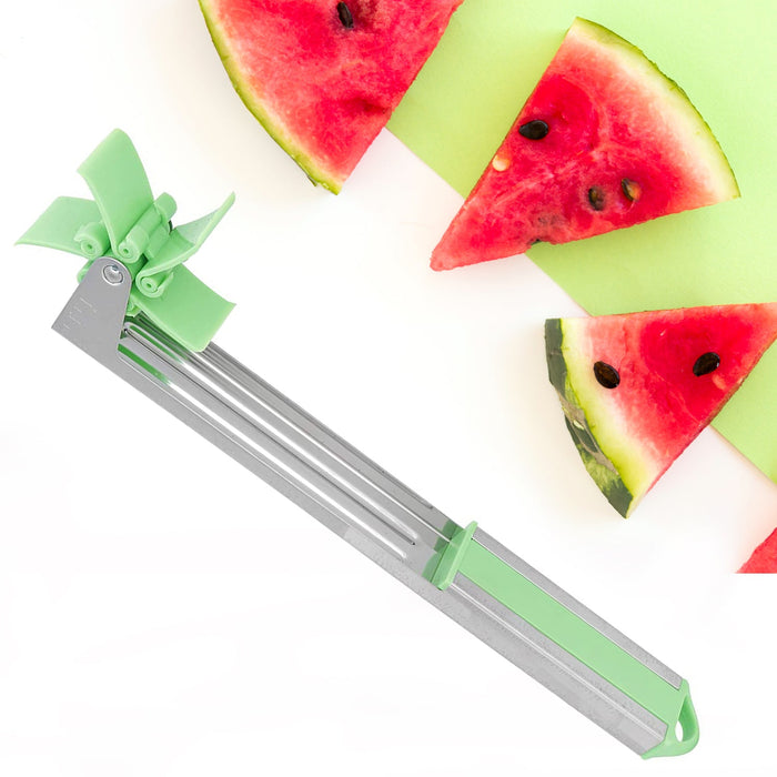Stainless Steel Washable Watermelon Cutter Windmill Slicer Cutter Peeler for Home / Smart Kitchen Tool Easy to Use