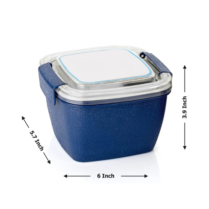 5941 Unique Lunch Box Reusable Freezer Safe Food Containers with Spoon for Adults and Kids, BPA free Plastic Material