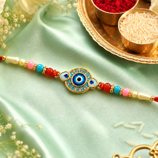 Evil Eye Rakhi – Stylish protection and good luck charm