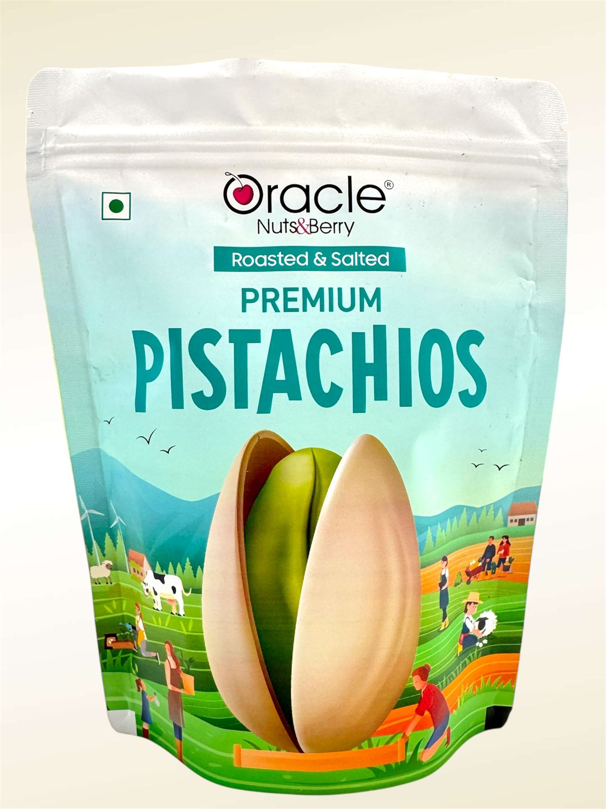 Oracle Premium Roasted & Salted Pistachios Healthy Dry Fruits Snack (250gm)