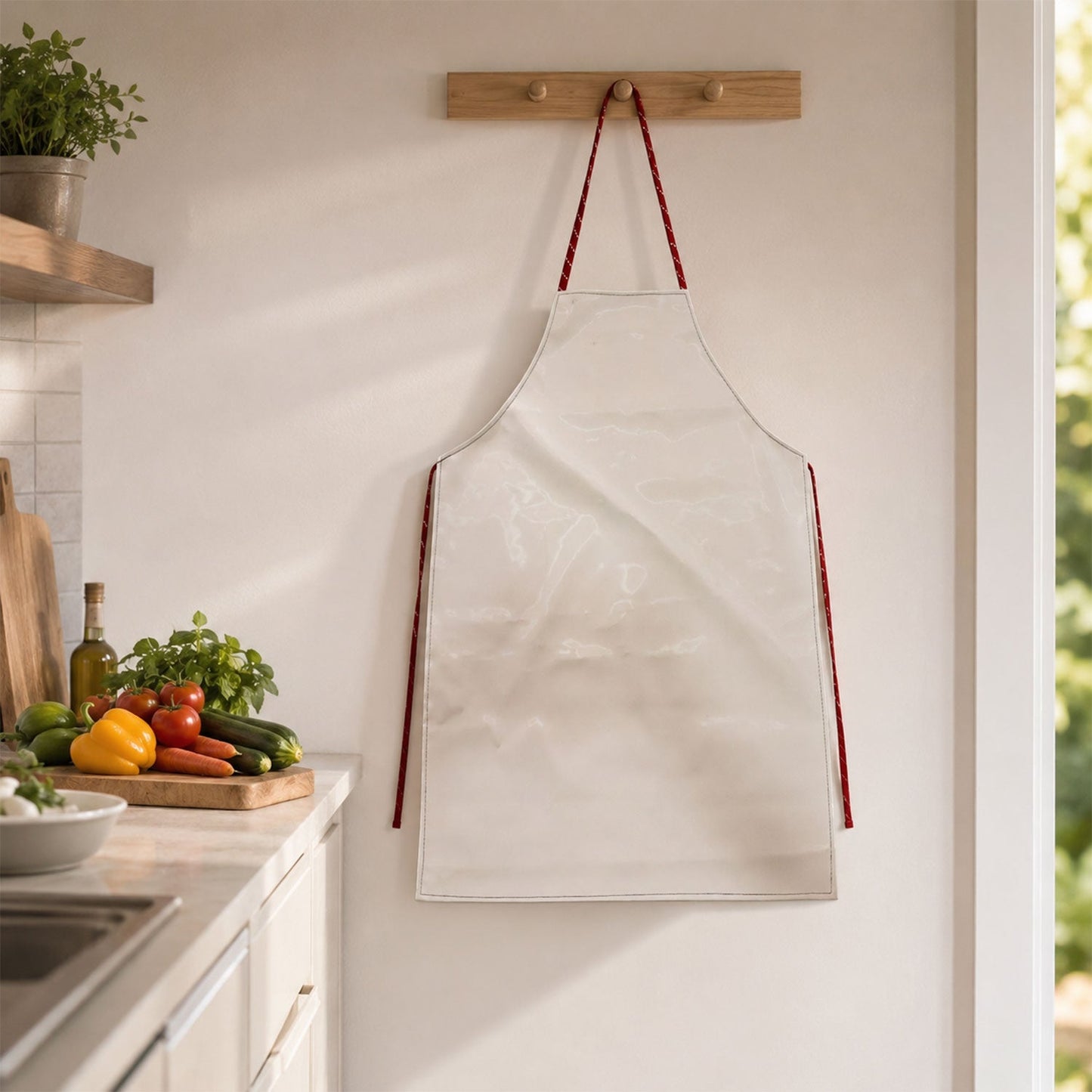 Durable Premium Waterproof Kitchen Apron with Adjustable Neck Strap (1 Pc)