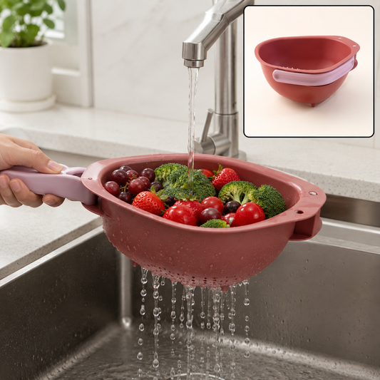 Foldable Kitchen Colander – Space Saving with Drain Base
