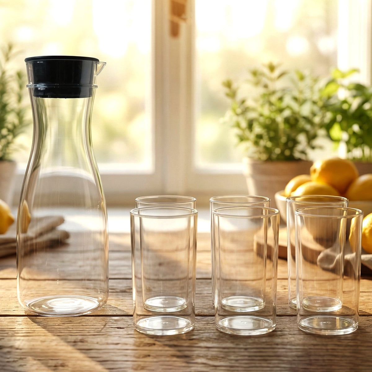 11201_prexo_plastic_water_jug_and_glass_combo_set image-10