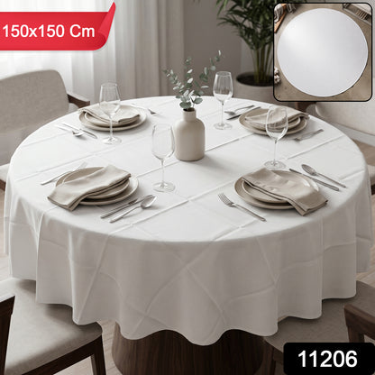 Multipurpose Round Dining Table Mat (1 Pc, 150x150 Cm)