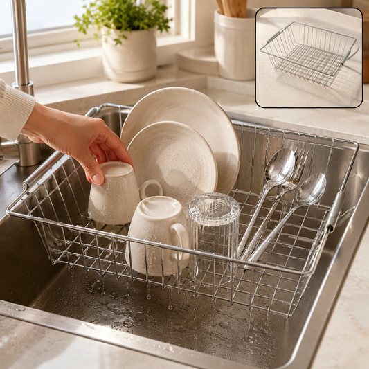 Stainless Steel Kitchen Sink Basket – Multi-Functional & Durable