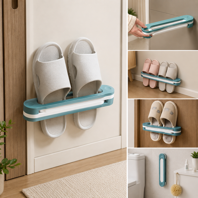 Folding Shoe Rack – Space-Saving Slipper Organizer | FreshAura Homeware