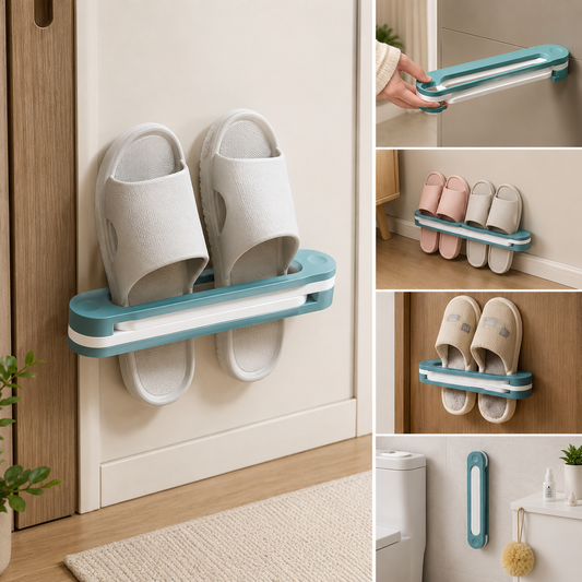 Folding Shoe Rack – Space-Saving Slipper Organizer | FreshAura Homeware