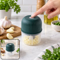 Easy Mini USB Rechargeable Electric Garlic Chopper Crusher for Kitchen Food Prep