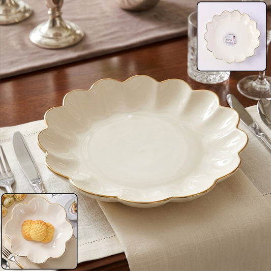 Lotus flower decorative serving tray