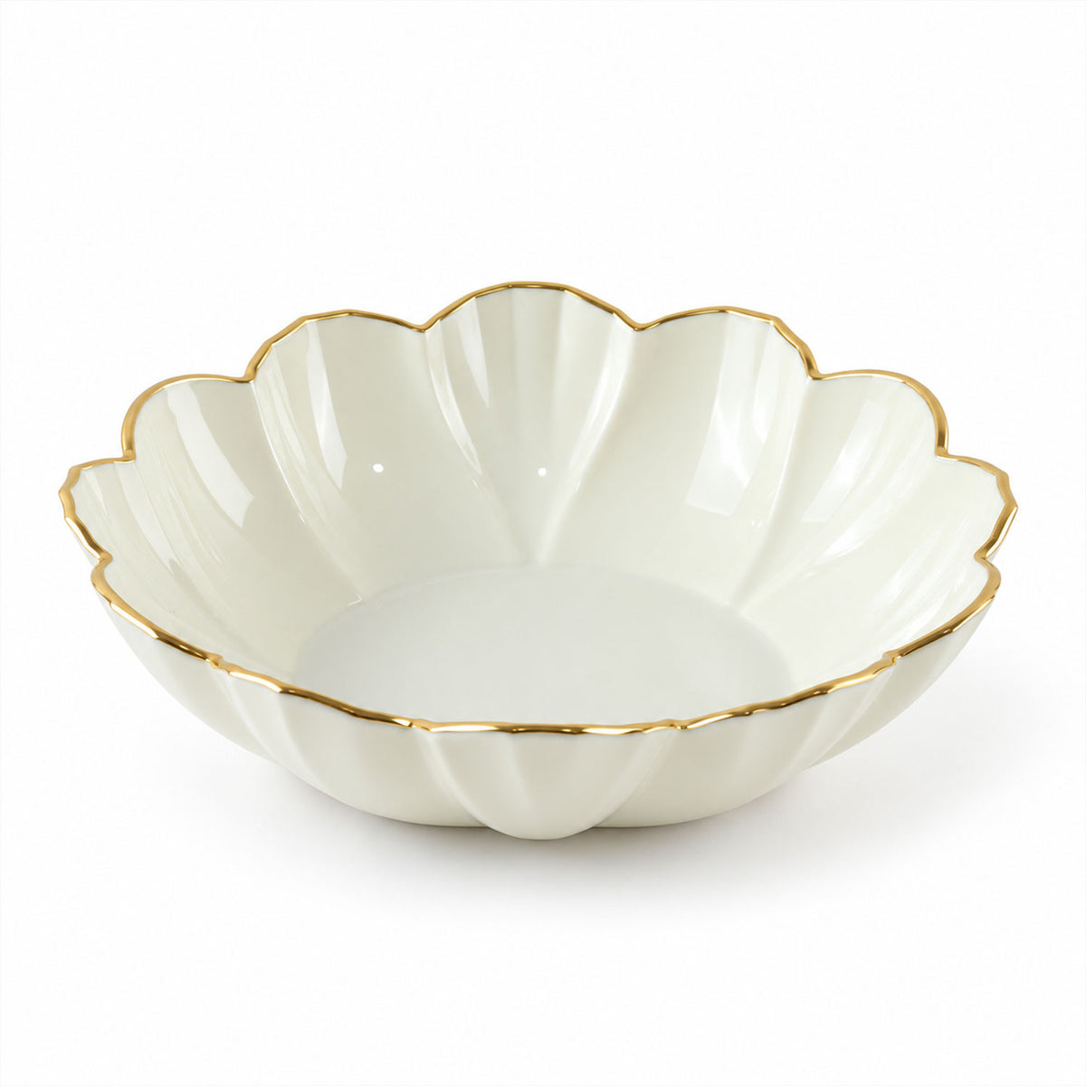 Lotus flower decorative serving tray, 16 by 5 Cm, white background view