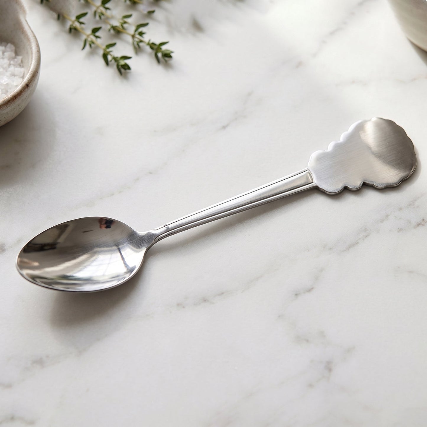 Steel dinner spoon dining kitchen