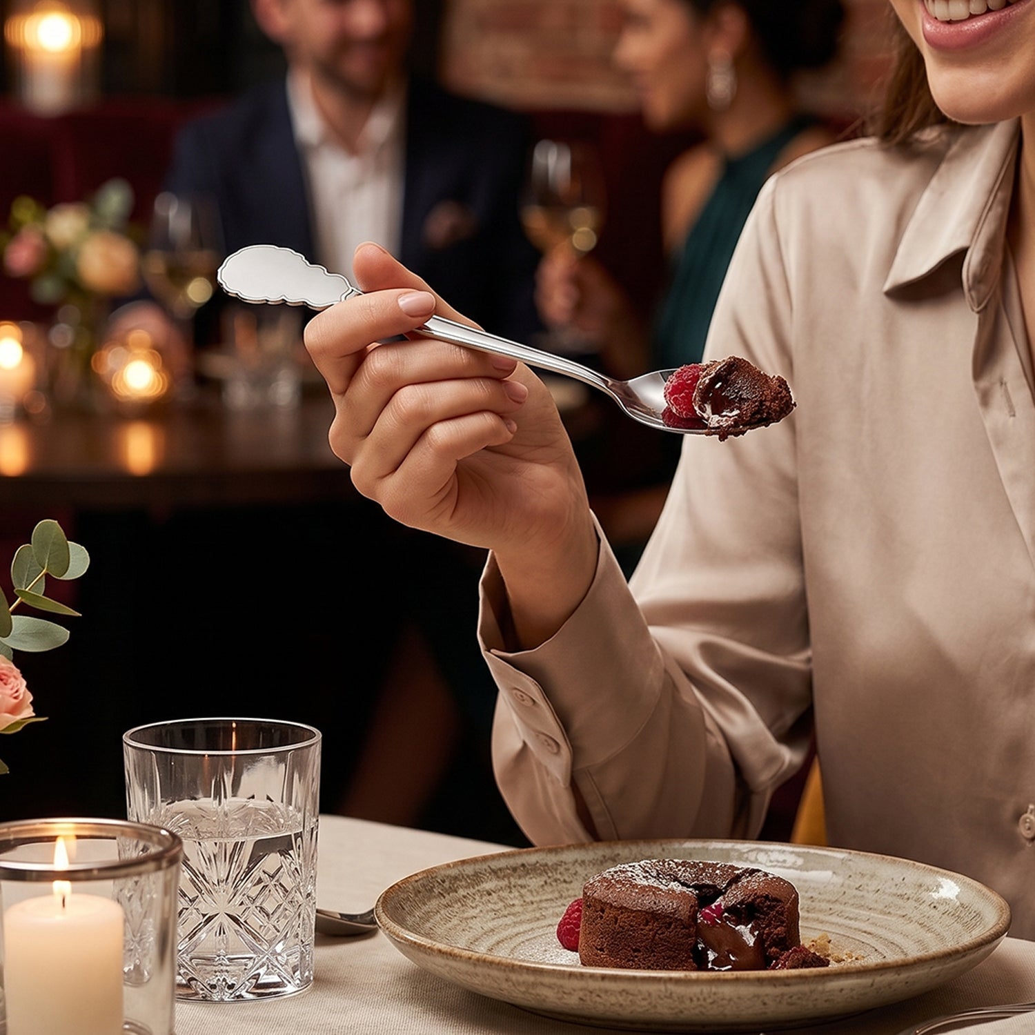 Steel spoon dining use
