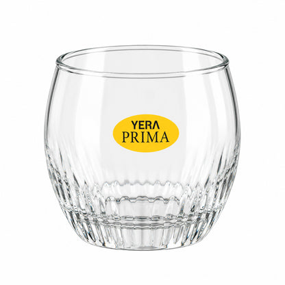 Yera Prima Naples Ribbed Glass Tumbler Set for Water and Juice (6 Pc)