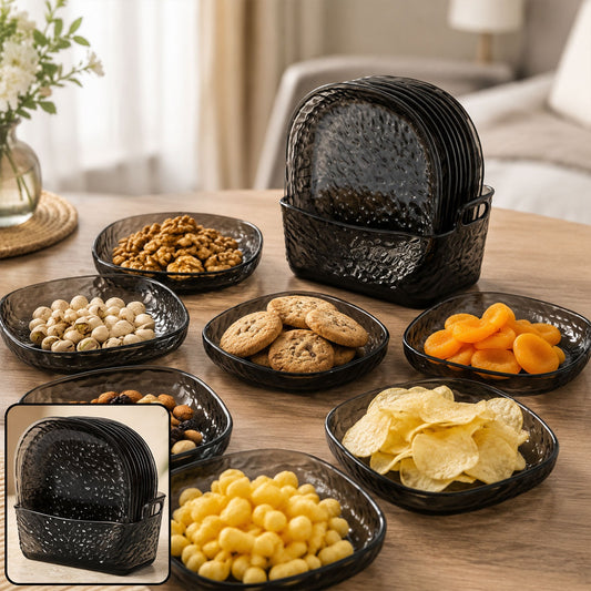 9 in 1 Snack Serving Plates – Multipurpose Organizer for Parties