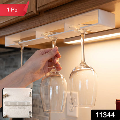 11344 under shelf wine glass hanger