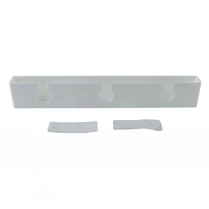 Under shelf wine glass hanger on white background