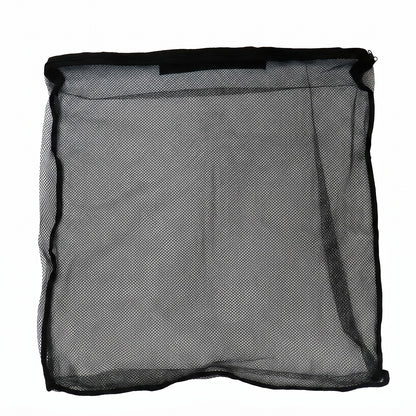 Mesh zipper storage bag on white background