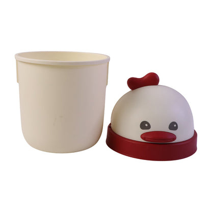 Mini trash can white bg