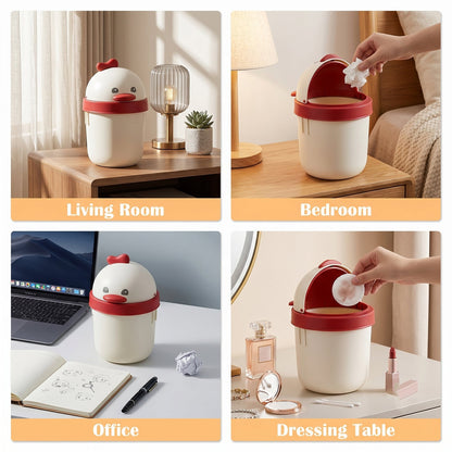 Mini dustbin desk use
