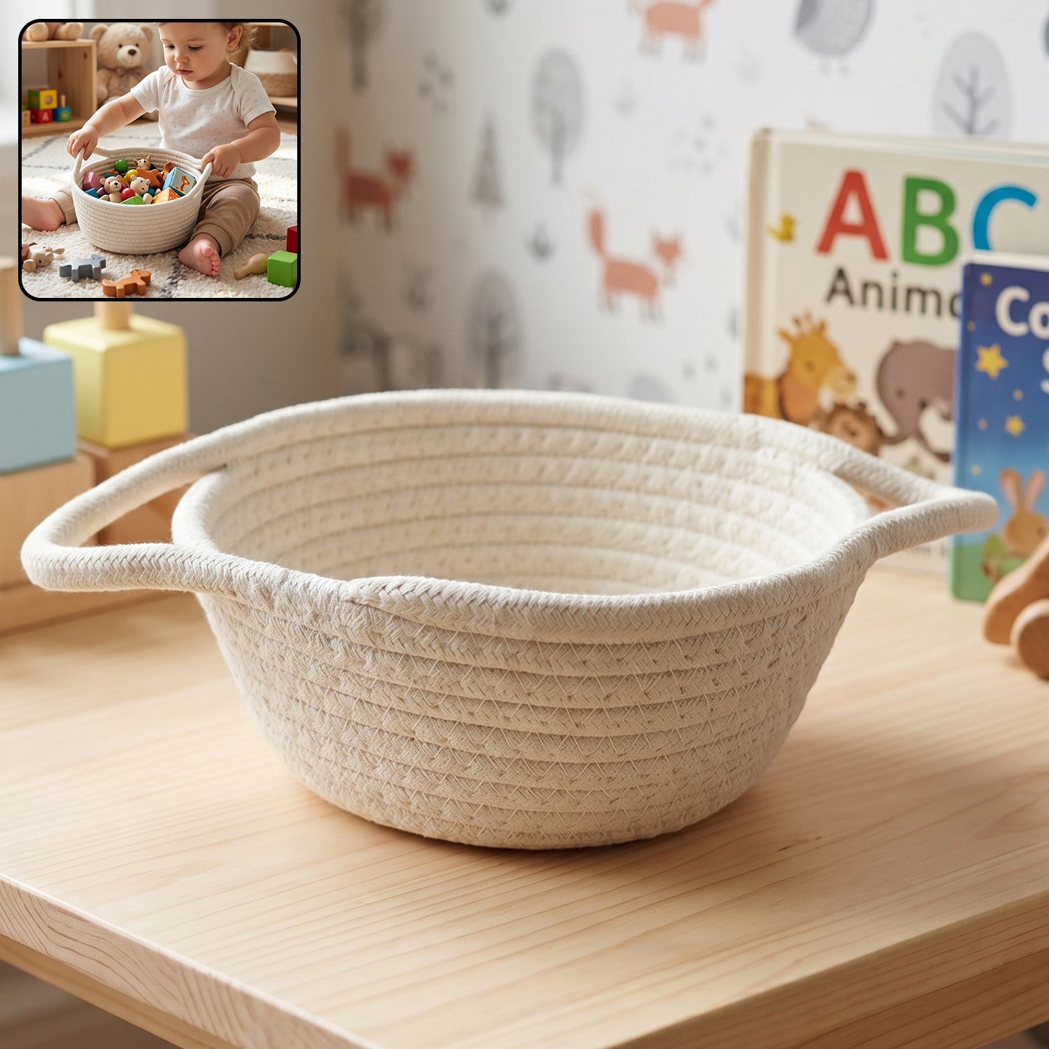 11382 woven storage basket product