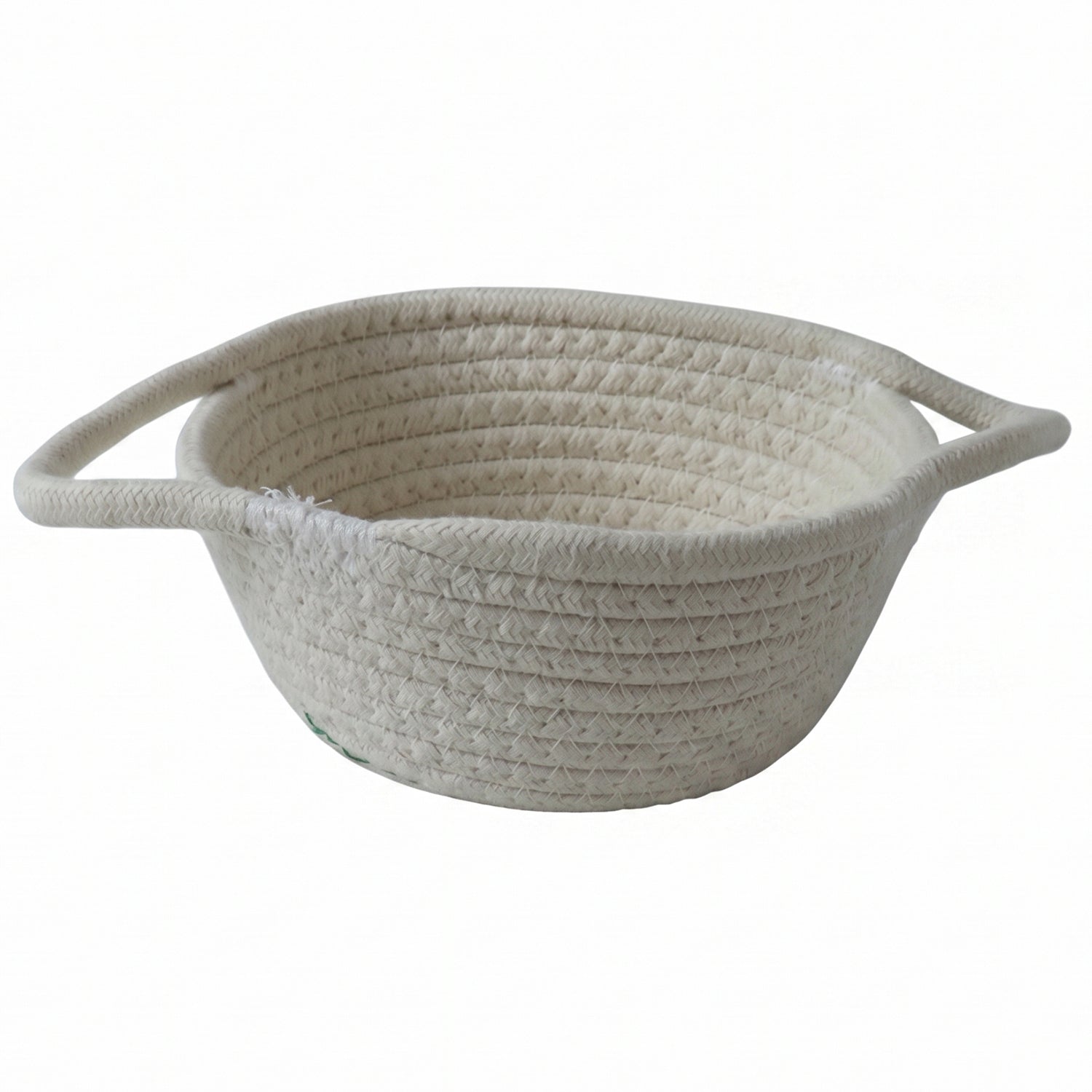 11382 woven storage basket white background