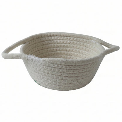 11382 woven storage basket white background