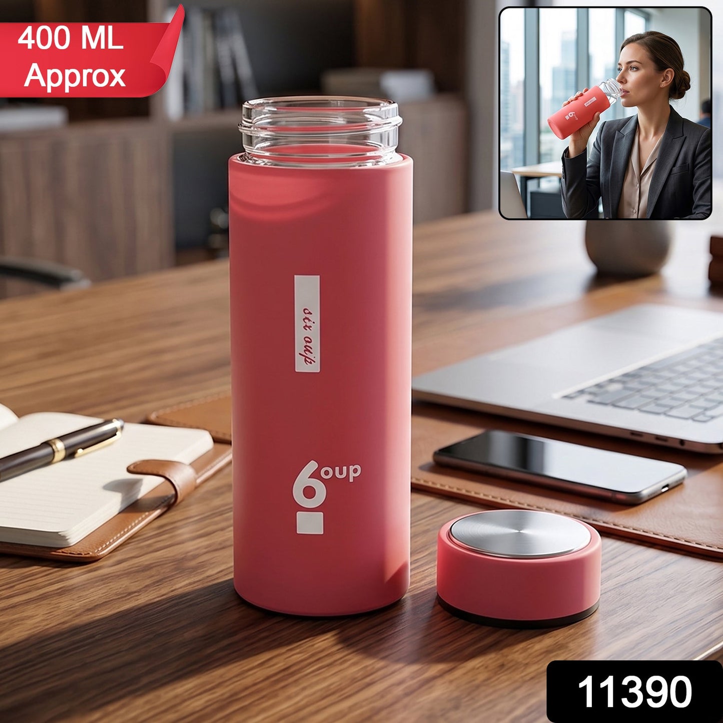 11390 glass water bottle sku