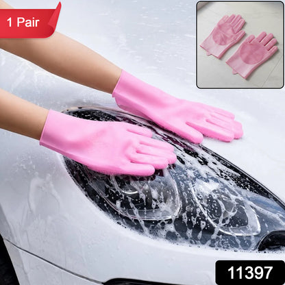 11397 reusable cleaning scrubber gloves SKU image