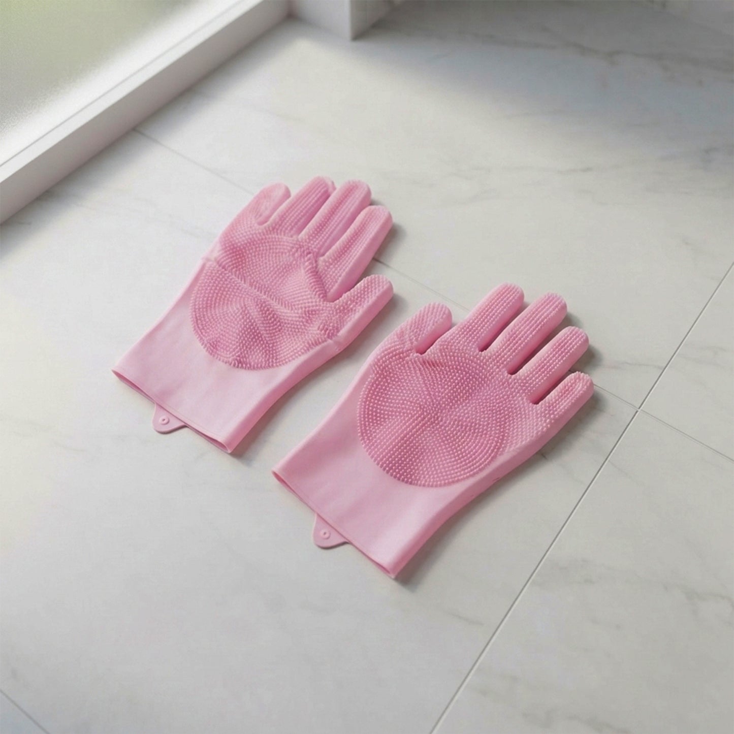 Reusable cleaning scrubber gloves product image 4