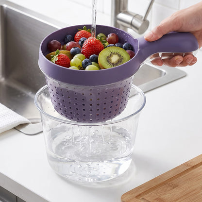 Two in one fruit washing basket