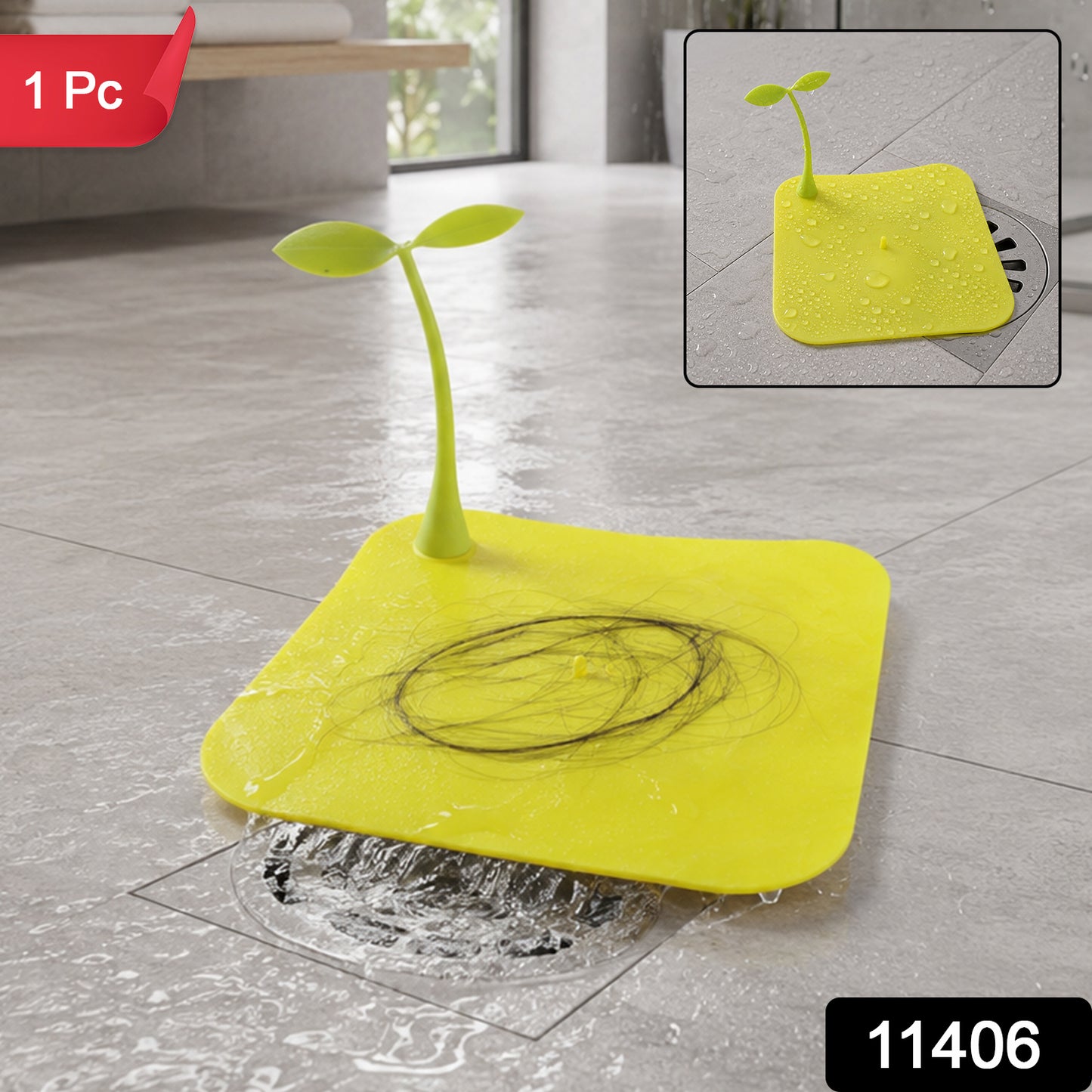 Silicone bean sprout floor drain cover SKU 11406