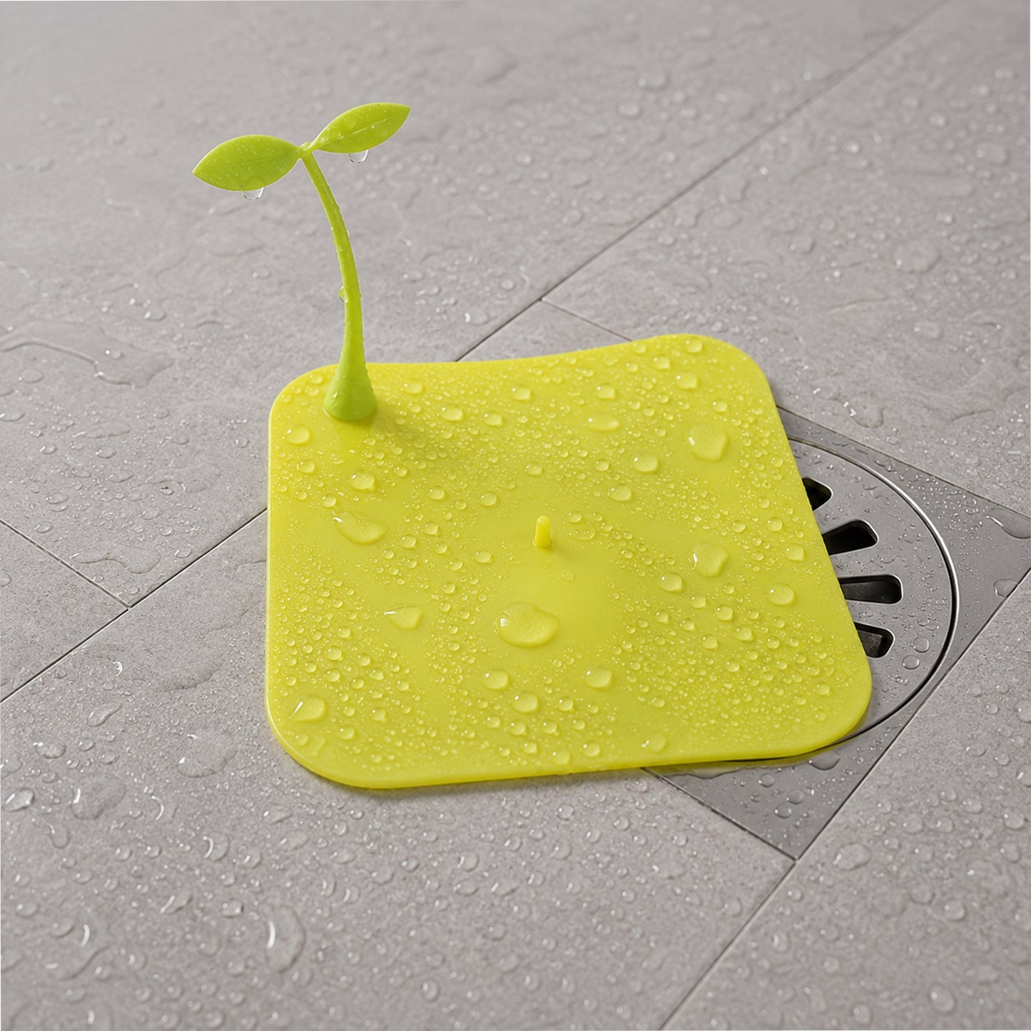 Bean sprout design silicone drain cover