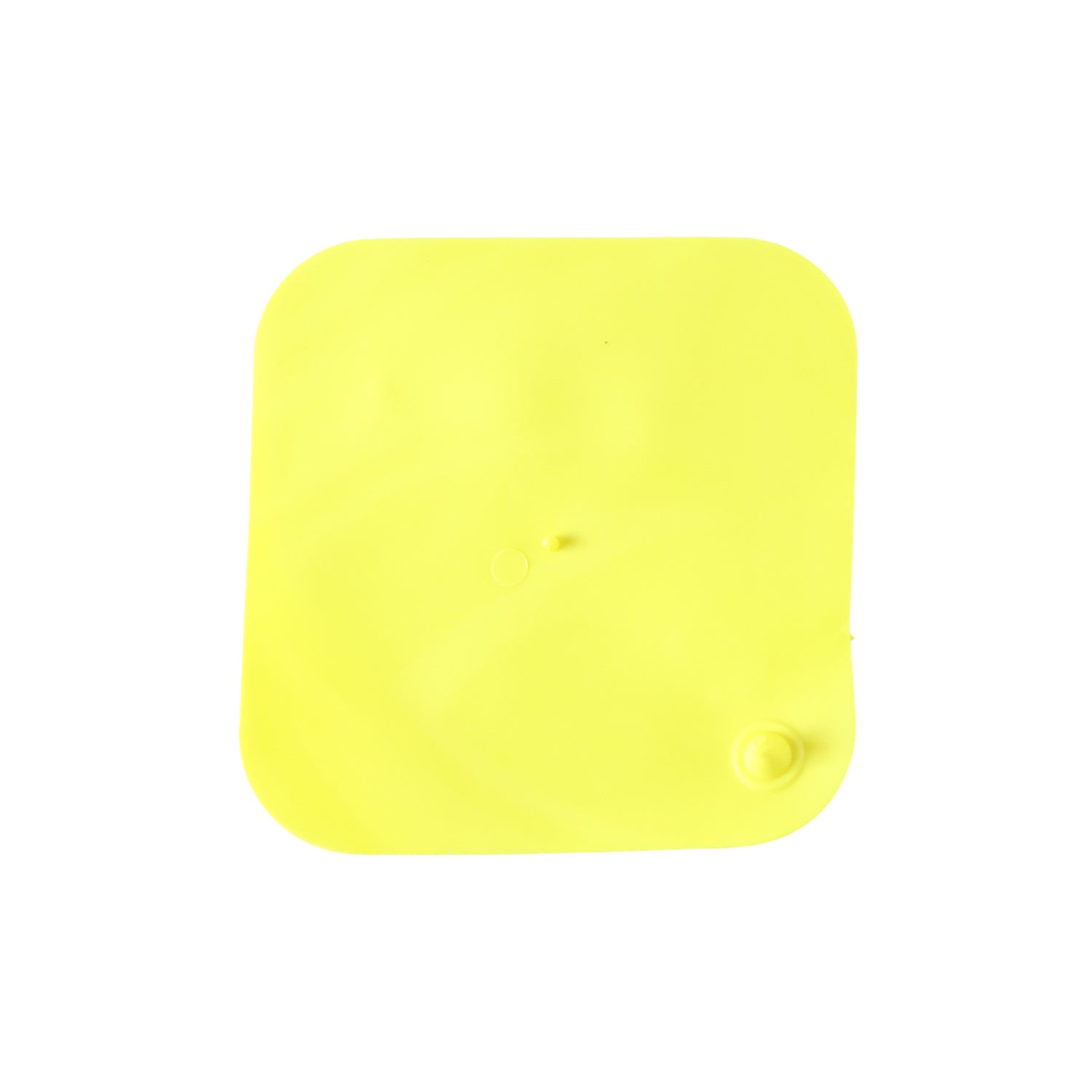 Silicone floor drain cover on white background