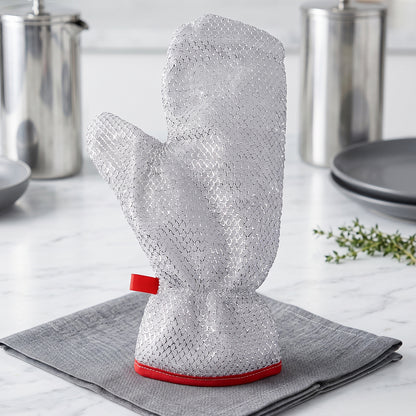 Reusable kitchen glove displayed on a countertop