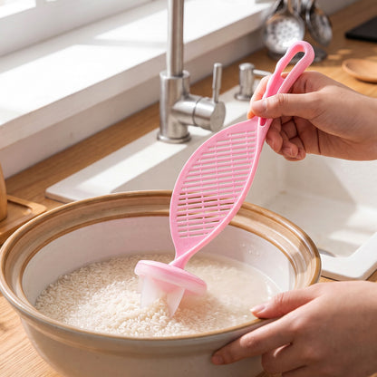 Plastic rice washing kitchen strainer spoon - image 7