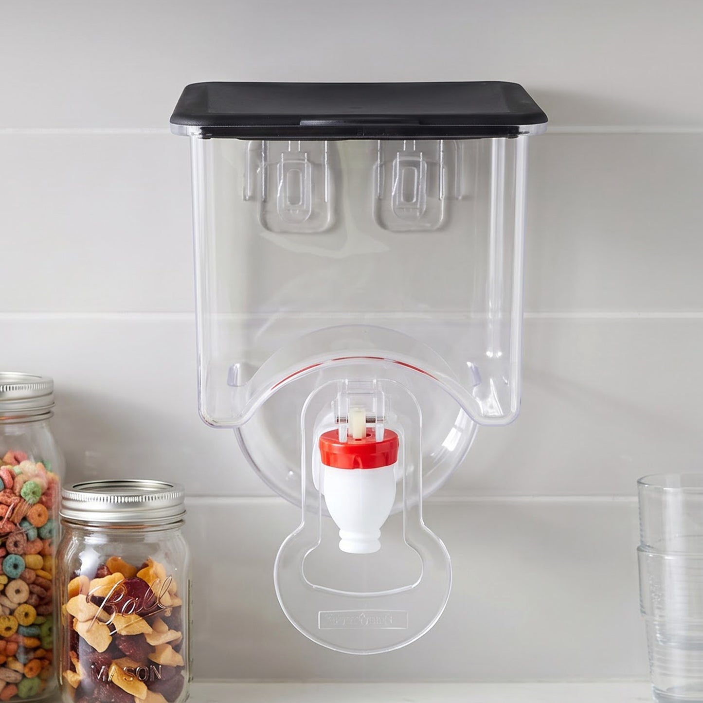 Kitchen wall mounted oil container