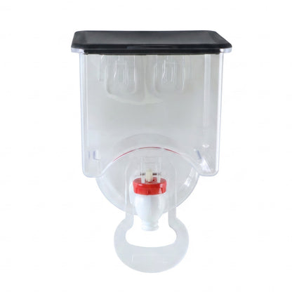 Wall mounted oil dispenser on white background