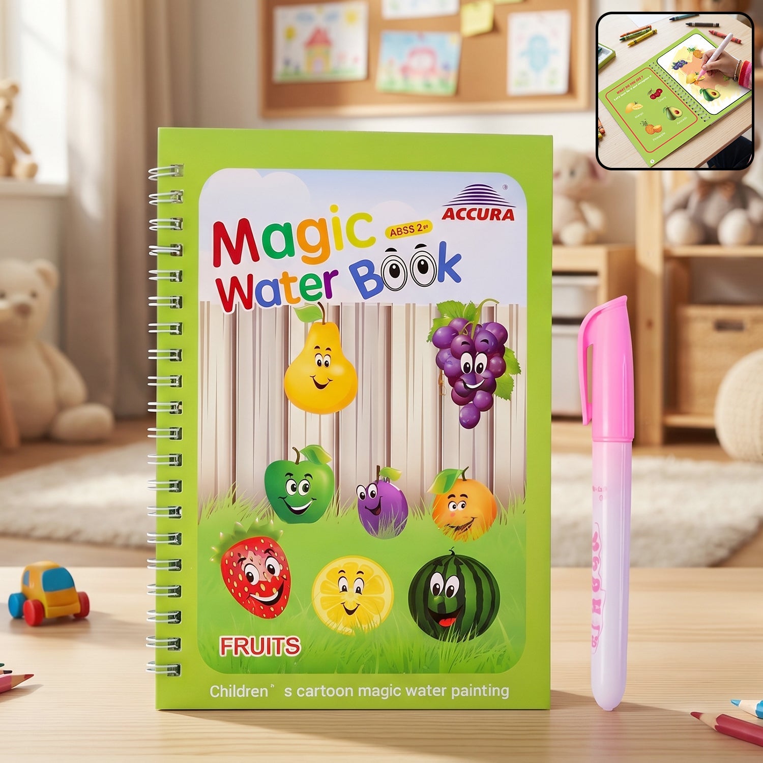 Magic water painting book set kids