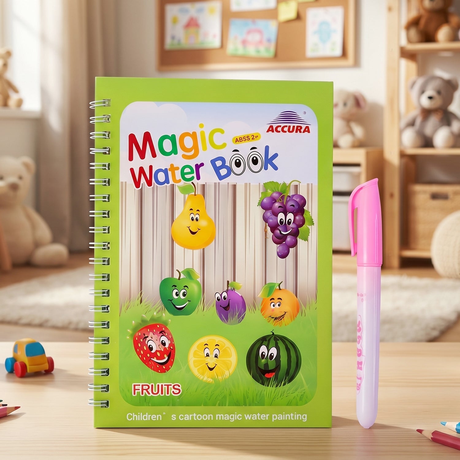 Magic water book with pen