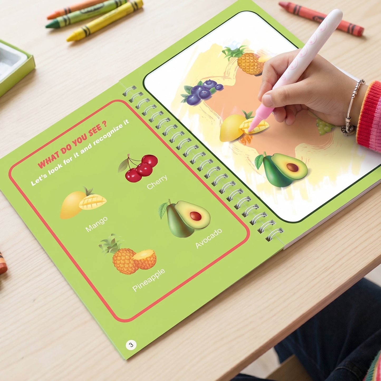 Magic water book toddler play