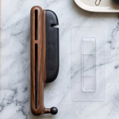 Knife holder and roll bag dispenser components