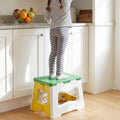 Heavy Duty Foldable Plastic Stool with Carry Handle for Home, Kitchen and Travel