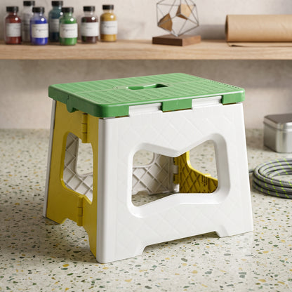 Heavy duty folding plastic stool product view