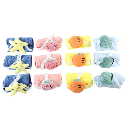 fruit print hand towel set white background