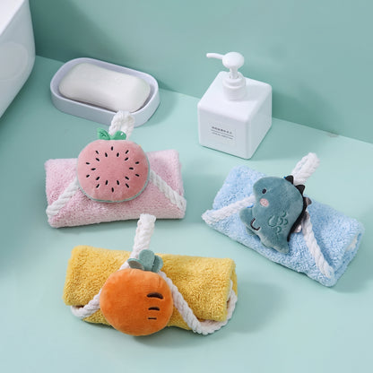hanging fruit hand towel bathroom use