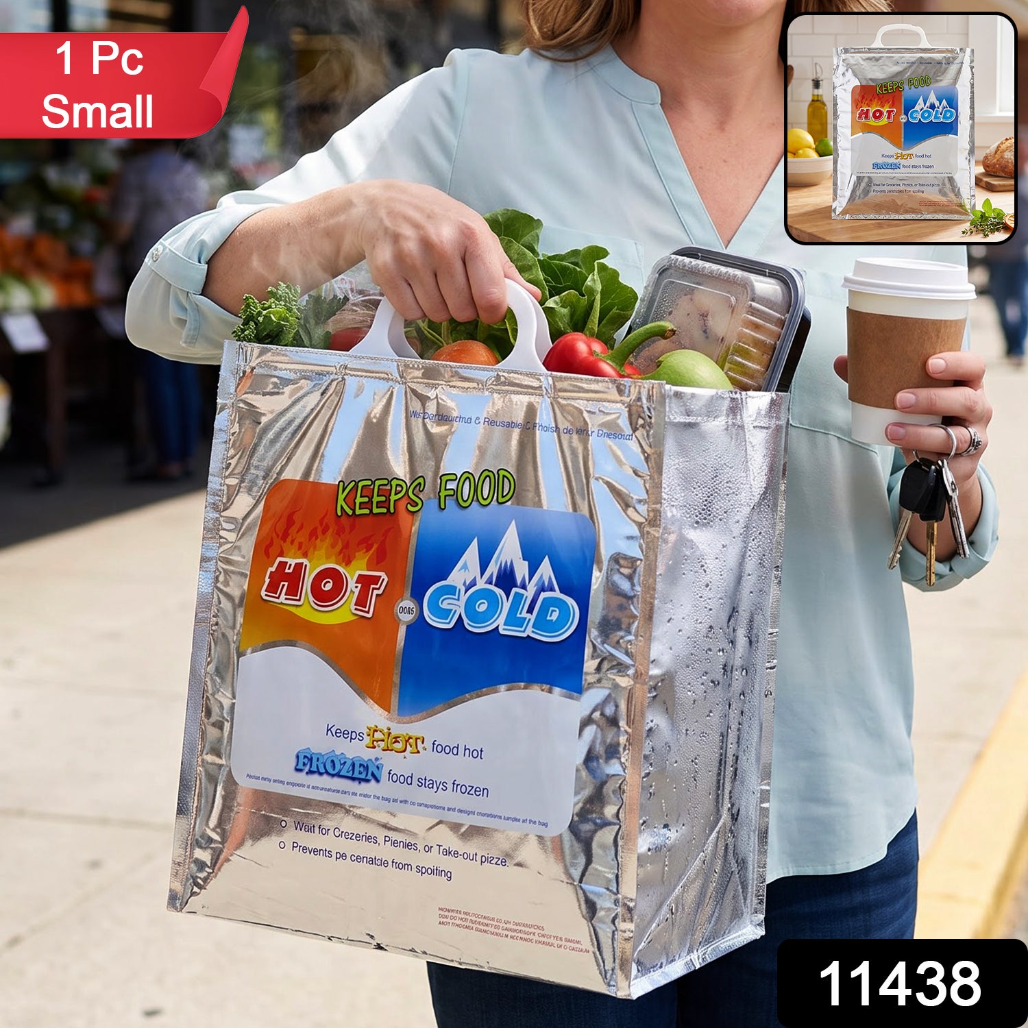 11438 small insulated food storage bag