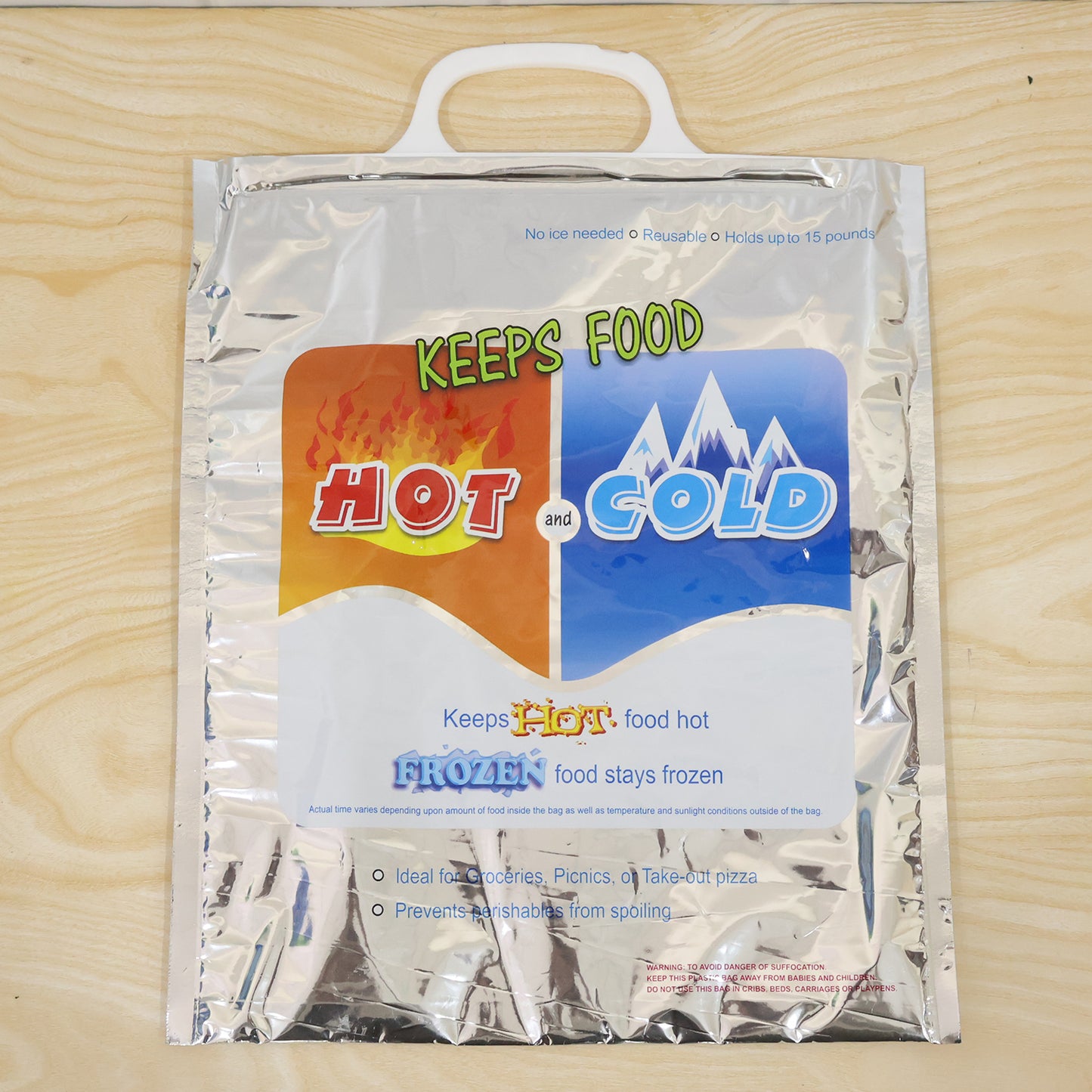 Small insulated hot and cold food storage bag live photo