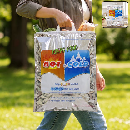 Medium insulated hot and cold food storage bag