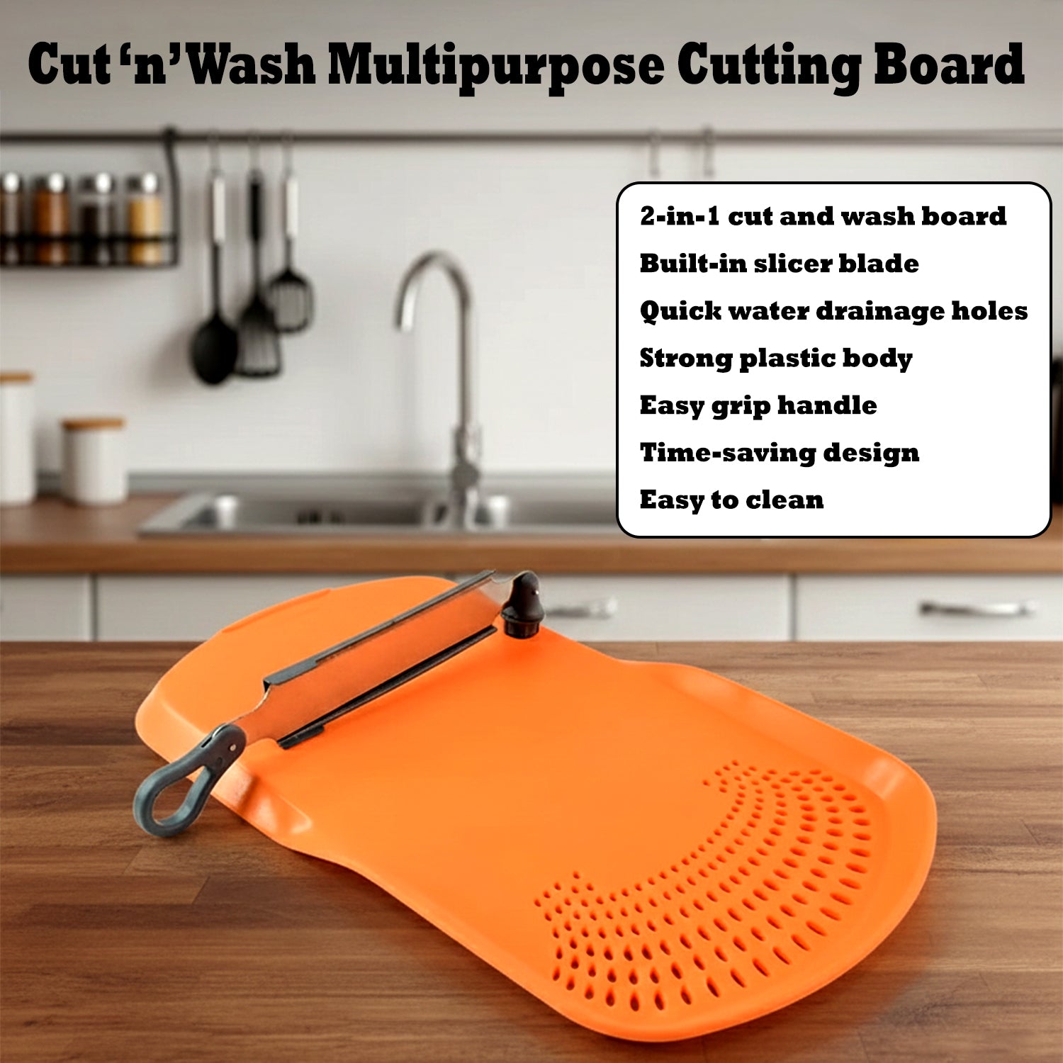 Apex Cut ‘n’ Wash Multipurpose Cutting Board (1 Set)