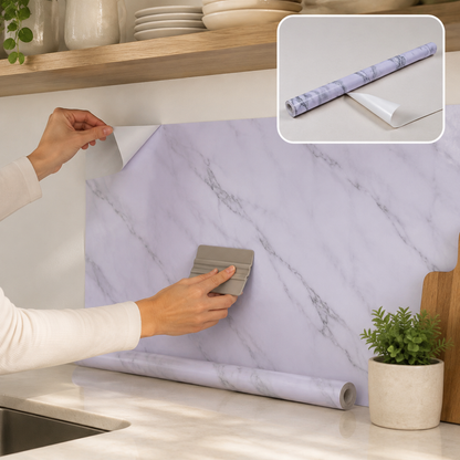 Self Adhesive Marble Wallpaper 2m x 60cm for Home Decor (1 Pc)